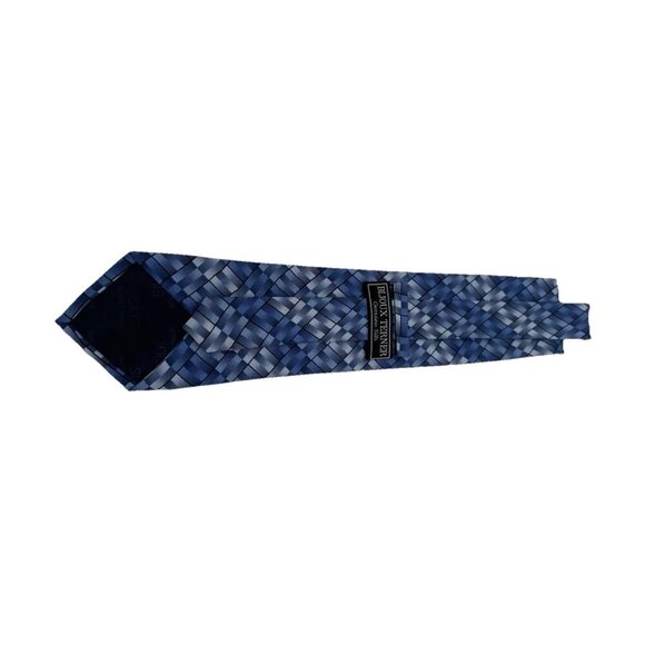 Bijoux Turner Handmade 100% Silk Blue Handmade Neck Tie - Picture 5 of 7